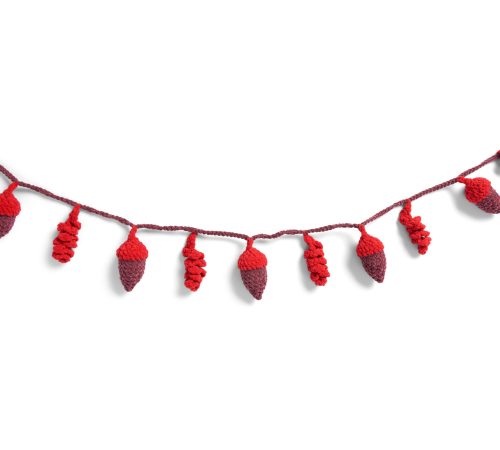 Crochet Acorn Garland-HR