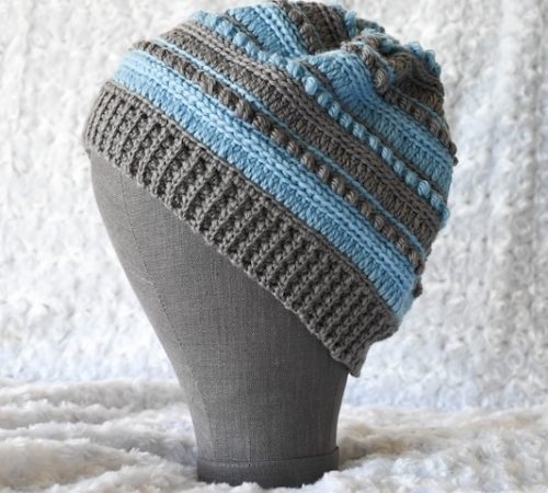 Holgate Beanie free crochet pattern by Underground Crafter 2 square - Marie Segares