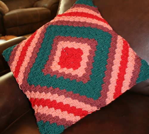 Make U Smile Pillow- Square - Linda Dean