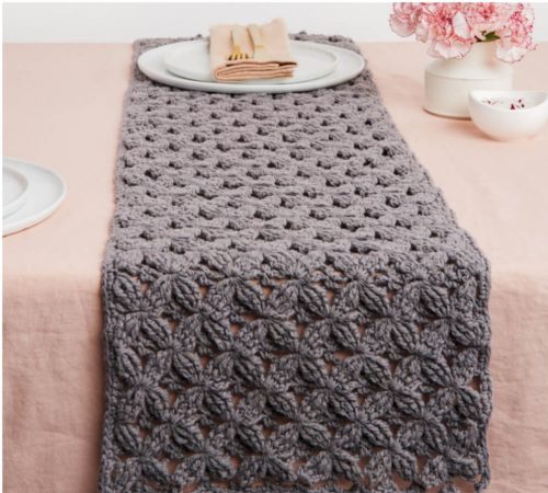 decor-delight-Crochet Macrame-Inspired Table Runner